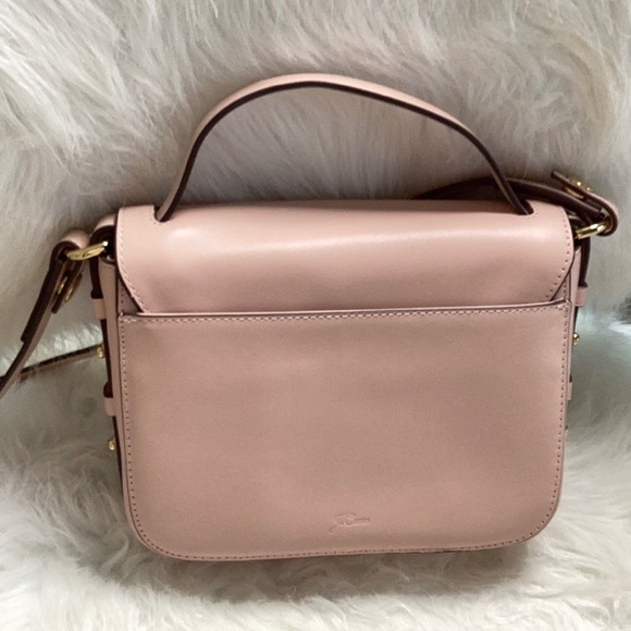 JCrew pink leather satchel/crossbody bag - Picture 13 of 15